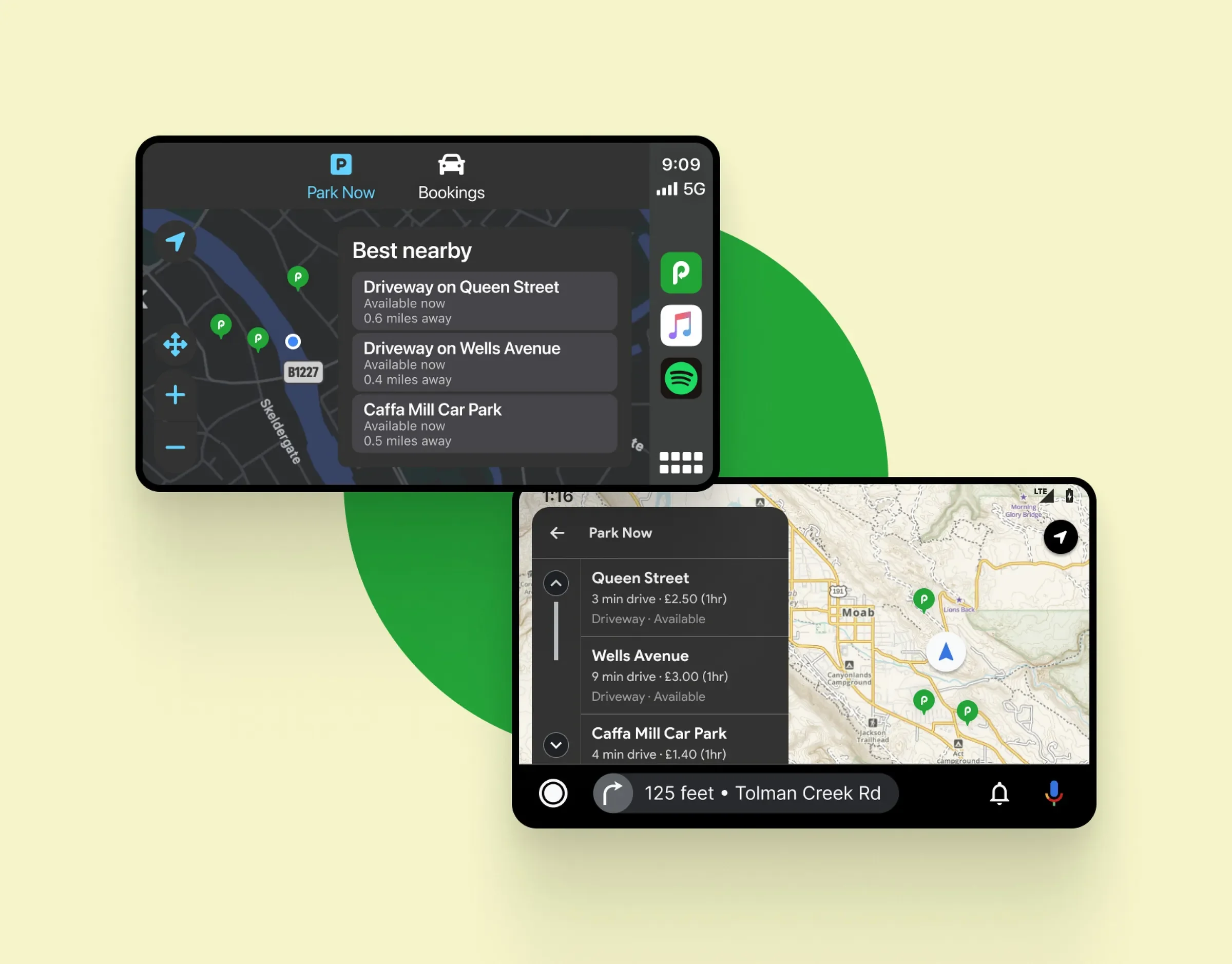 Just Park CarPlay & Android Auto Screenshots